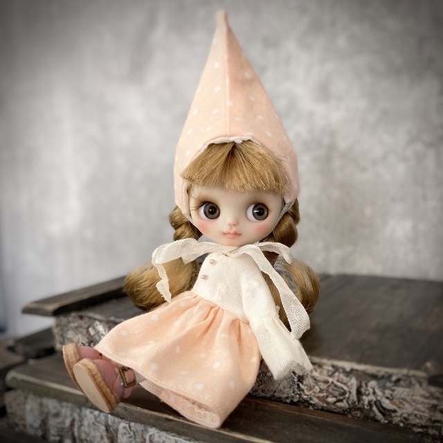 necoma doll】ピンクいちごのプチちゃん◇アウトフィットフルセット！-