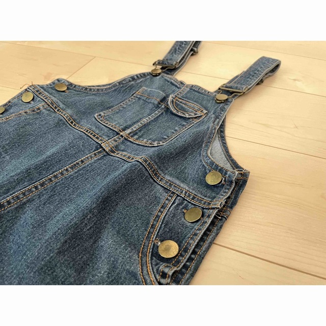 デニム　オーバーオール　サロペット キッズ/ベビー/マタニティのキッズ服男の子用(90cm~)(パンツ/スパッツ)の商品写真