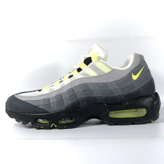 メンズ極美品 ナイキ NIKE AIR MAX 95 OG NEON YELLOW 2020 エアマックス CT1689-001 イエローグラデーション ネオンイエロー 27cm US 9【A0】