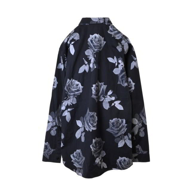 DIOR HOMME - Dior HOMME ローズプリント コットン 比翼 シャツ DIOR HOMME - Dior HOMME ローズプリント コットン 比翼 シャツ