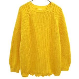 ザラニットウェアー コットン ニット 164 イエロー ZARA KNIT WEAR 長袖 セーター キッズ 【中古】  【230411】(ジャケット/上着)