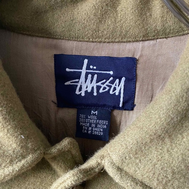 希少　90's  OLD STUSSY  ヴィンテージ　スウェット　紺タグ　炭黒