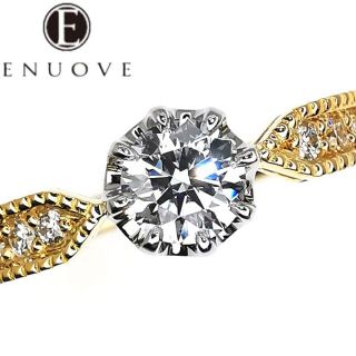 イノーヴェ ENUOVE Pt K18 ダイヤモンド リング 0.280ct