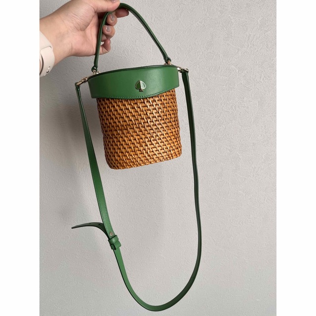 kate spade new york - ケイトスペード かごバッグ💚の通販 by