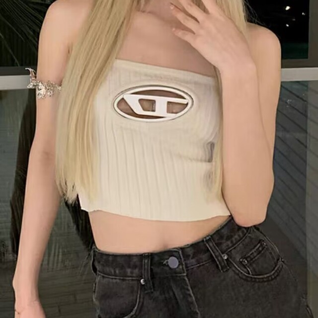 DIESEL ベアトップ リブニットの通販 by YISI's shop|ラクマ