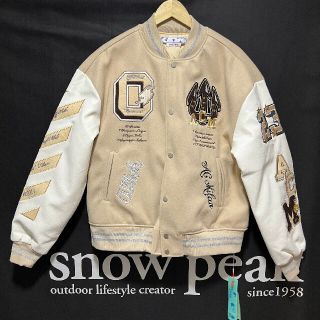 OFF-WHITE オフホワイト バーシティジャケット スタジャンの通販 by