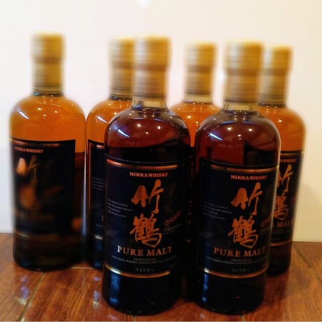 正規品の通販 5本Nikka 竹鶴 ピュアモルト ウイスキー旧ラベル 43度