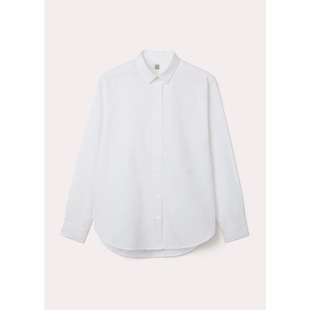 Toteme Signature cotton shirt white 白シャツ