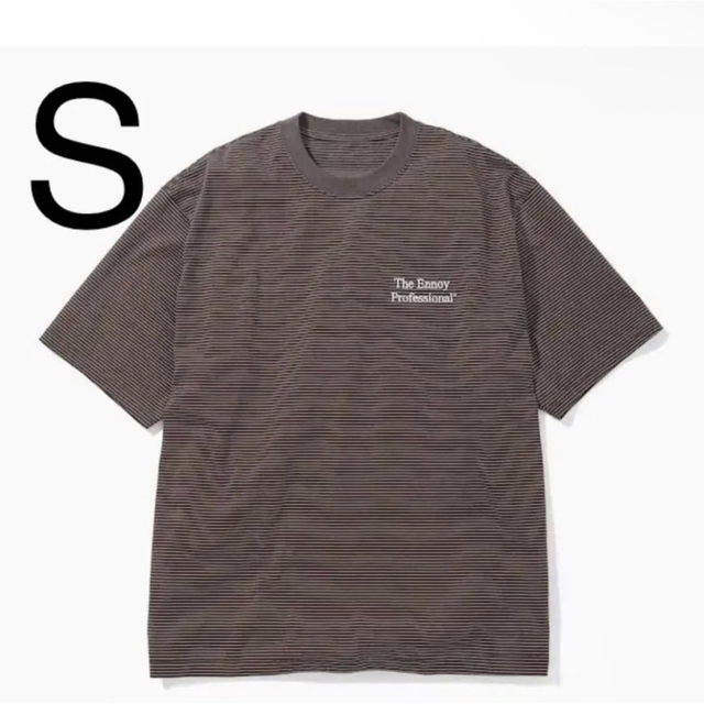 ennoy S/S Border T-Shirt (BROWN × WHITE)のサムネイル