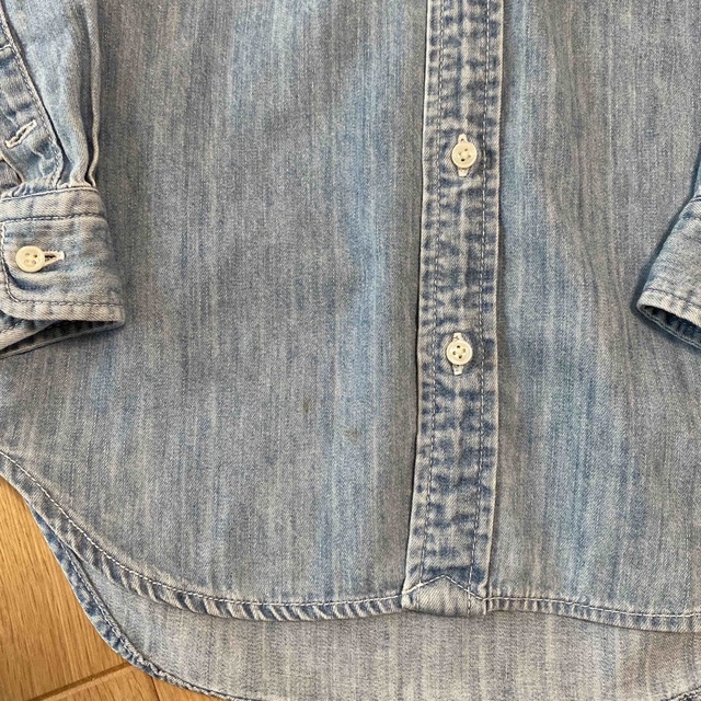 Ralph Lauren(ラルフローレン)の中古　ラルフローレン  キッズ　デニムシャツ　120㎝ キッズ/ベビー/マタニティのキッズ服女の子用(90cm~)(ブラウス)の商品写真