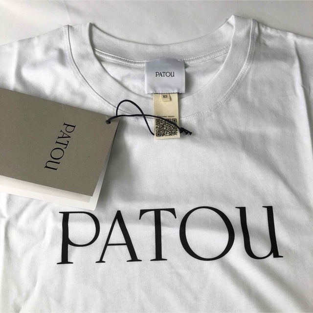 新品未着用 白XS PATOU オーガニックコットン パトゥロゴTシャツ