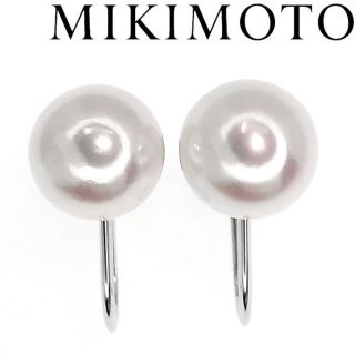 ミキモト(MIKIMOTO)のミキモト MIKIMOTO K18WG パール イヤリング 定価7万(イヤリング)