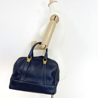 LOEWE - ロエベ LOEWE ミニボストンバッグ アナグラム 内側総柄 レザー ...