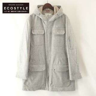 カーキ×インディゴ I69☆極上カシミヤ100% ショールカラーカーディガン