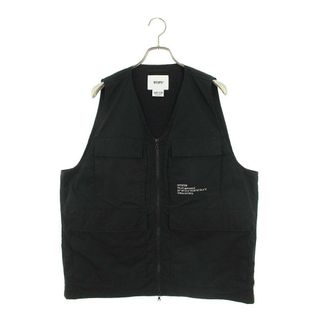 ダブルタップス 22SS 221WVDT-JKM01 ロゴ刺繍ジップアップベスト メンズ 3