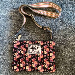 アナスイ(ANNA SUI)のアナスイ　anna sui ショルダーバッグ　斜めがけ可能　ポシェット　バラ柄(ショルダーバッグ)