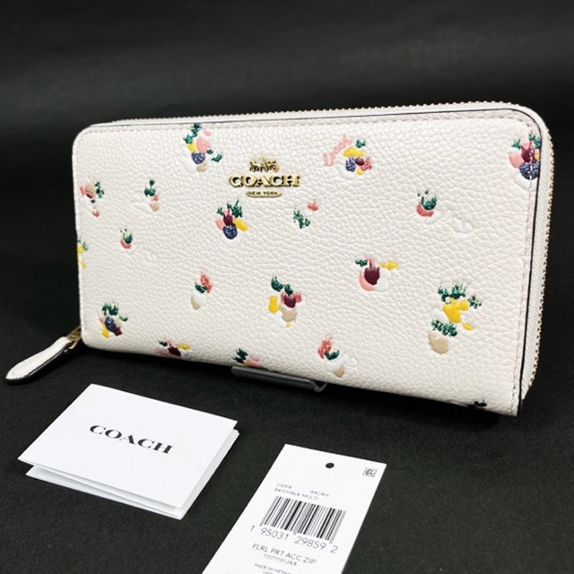 COACH(コーチ)のCOACH フローラル プリント レザー 財布 長財布 C6314 花柄  新品 レディースのファッション小物(財布)の商品写真