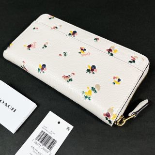 COACH フローラル プリント レザー 財布 長財布 C6314 花柄 新品