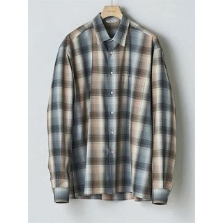 オーラリー(AURALEE)の20AW AURALEE SUPERLIGHT WOOL CHECKSHIRTS(シャツ)