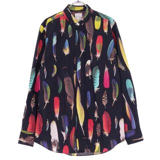 ポールスミス(Paul Smith)の美品 ポール・スミス Paul Smith シャツ 総柄 長袖 ロングスリーブ トップス メンズ 日本製 M マルチカラー(シャツ)