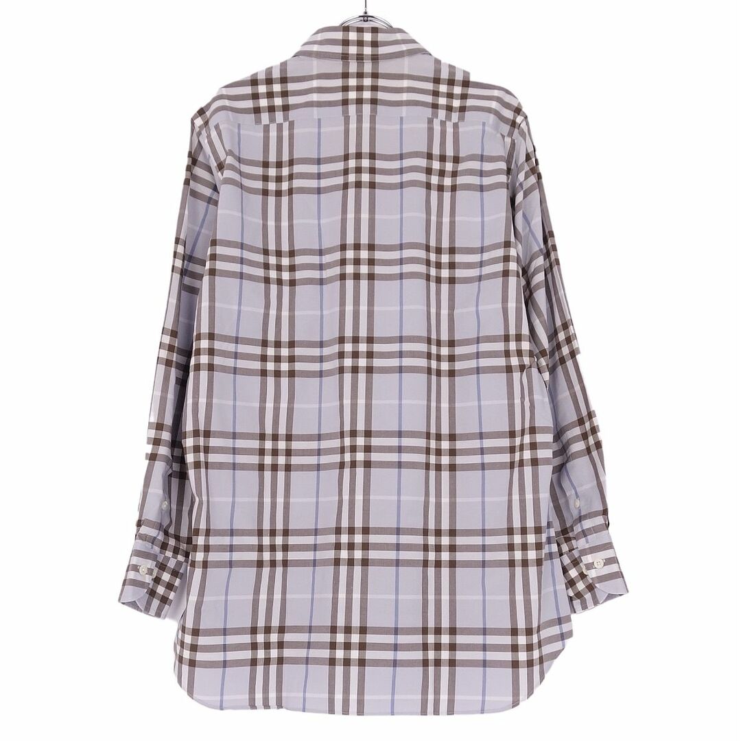 BURBERRY(バーバリー)のバーバリー ロンドン BURBERRY LONDON シャツ チェック柄 長袖 ロングスリーブ コットン トップス メンズ M ブルー メンズのトップス(シャツ)の商品写真