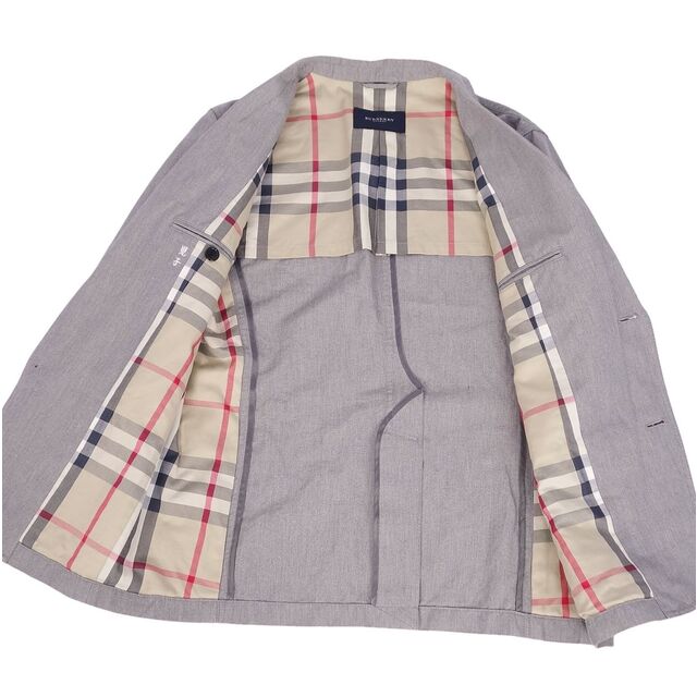 バーバリー ロンドン BURBERRY LONDON ジャケット ブレザー テーラードジャケット コットン リネン メンズ アウター M グレー