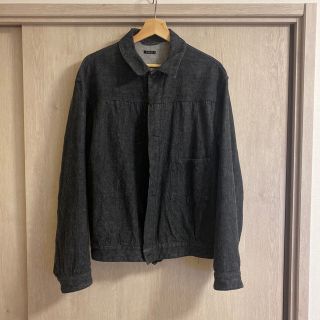 コモリ(COMOLI)のcomoli 21ss デニムジャケット3 黒　ブラックエクリュ　美品(Gジャン/デニムジャケット)