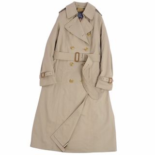 バーバリーブラックレーベル(BURBERRY BLACK LABEL)の美品 Vintage バーバリー Burberrys コート トレンチコート 裏チェック ベルト付き 英国製 アウター レディース S相当(表記無し) ベージュ(トレンチコート)