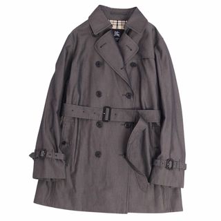 バーバリー(BURBERRY)のバーバリー ロンドン BURBERRY LONDON コート トレンチコート 裏チェック ベルト付き アウター レディース 11(M相当) グレー(トレンチコート)