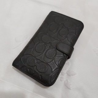 コーチ(COACH)の正規品鑑定済み　COACH　コーチ　スマホ　ケース　ブラック　NJ70(モバイルケース/カバー)