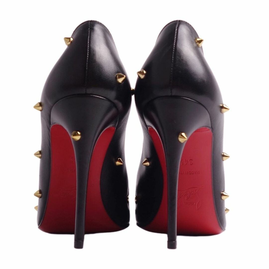 Christian Louboutin(クリスチャンルブタン)の未使用 クリスチャンルブタン Christian Louboutin パンプス スタッズ カーフレザー ヒール シューズ 靴 レディース 34 1/2(21.5cm相当) ブラック レディースの靴/シューズ(ハイヒール/パンプス)の商品写真