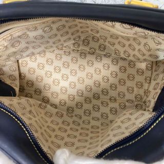 LOEWE - ロエベ LOEWE ミニボストンバッグ アナグラム 内側総柄 レザー