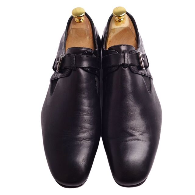 LOUIS VUITTON(ルイヴィトン)のルイヴィトン レザーシューズ ビジネスシューズ モンクストラップ ダミエ カーフレザー シューズ 靴 メンズ 7M(26cm相当) ブラック メンズの靴/シューズ(ドレス/ビジネス)の商品写真