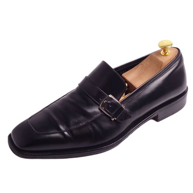 サルヴァトーレ フェラガモ Salvatore Ferragamo ローファー レザーシューズ ビジネスシューズ カーフレザー シューズ 靴 メンズ 8 3E(27cm相当) ブラック