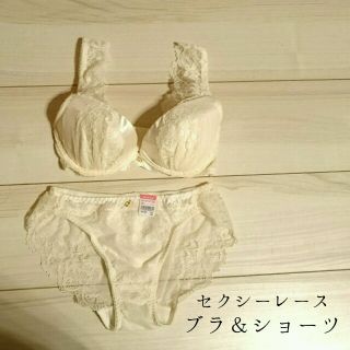 エメフィール(aimer feel)の7's様専用♡【新品・未使用】セクシーレース♡ブラ＆ショーツセット(ホワイト)(ブラ&ショーツセット)