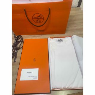 新品 HERMES 22SS 袖口切替コットンクルーネック