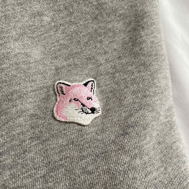 【正規品】MAISON KITSUNE メゾンキツネ グレー ピンク トレーナー