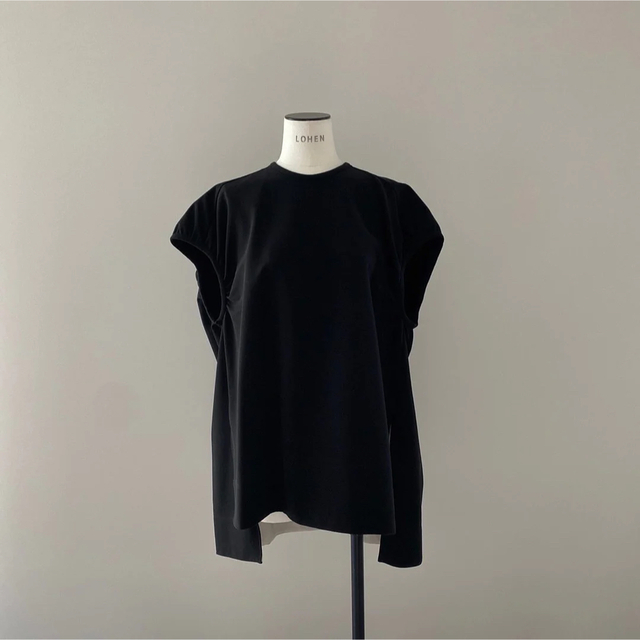 LOHEN ローヘン トリコットピケギャザースリーブブラウス 12980円