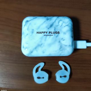 HAPPY PLUGS Air 1 Plus WHITE MARBLE(ヘッドフォン/イヤフォン)