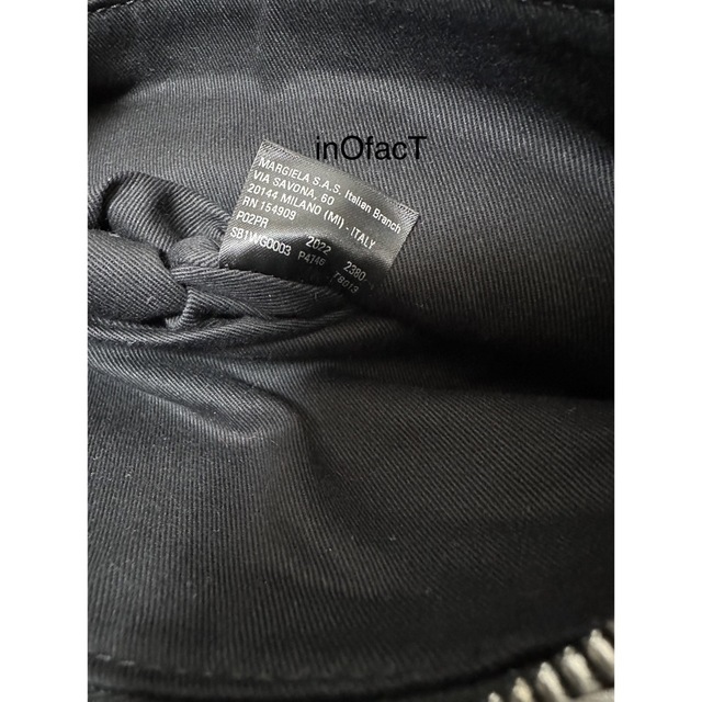 メンズ ブラック 新品正規品 メゾンマルジェラ 5AC ミニ ショルダーバッグ