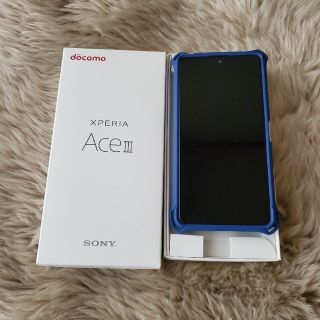 エヌティティドコモ(NTTdocomo)のNTTdocomoSONY Xperia Ace III SO-53C ケース付(スマートフォン本体)