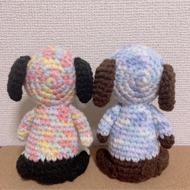 【くまぽんさま】パーカー犬(大)&レジンボールペン ハンドメイドのぬいぐるみ/人形(あみぐるみ)の商品写真