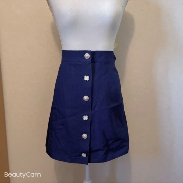 大きいサイズ☆デニムスカート レディースのスカート(ひざ丈スカート)の商品写真