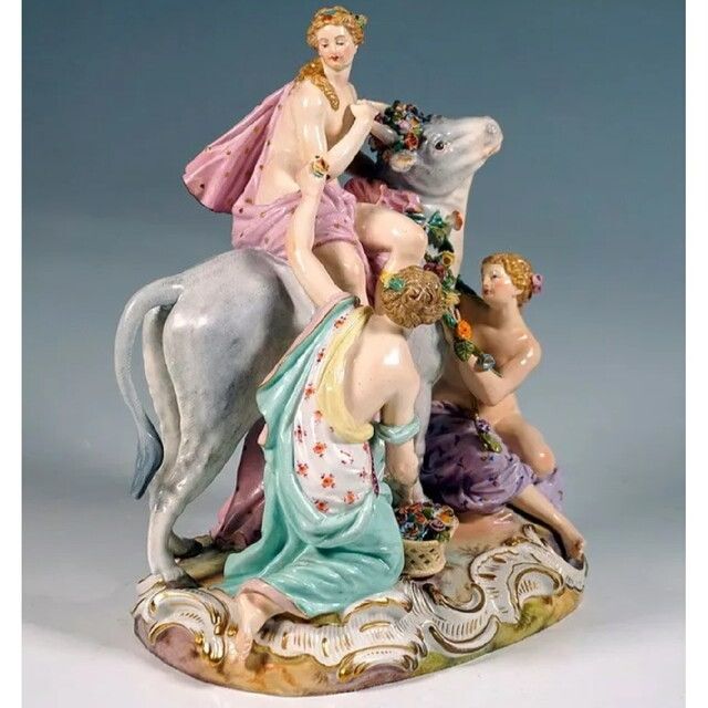 ●MEISSEN エウロパの誘拐 1級品 雄牛　フィギュリン マイセン