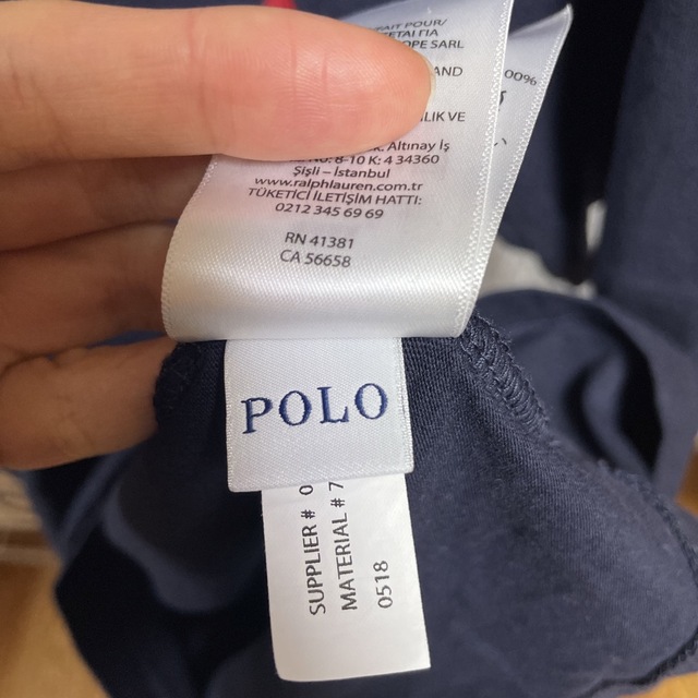 Ralph Lauren(ラルフローレン)のラルフローレン　半袖　Tシャツ　ネイビー レディースのトップス(Tシャツ(半袖/袖なし))の商品写真