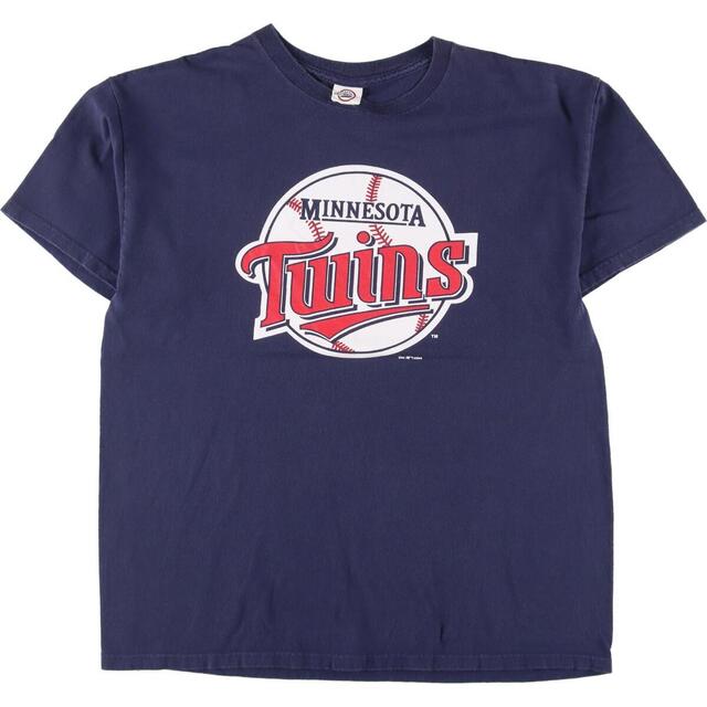 デルタ DELTA MLB MINNESOTA TWINS ミネソタツインズ スポーツプリントTシャツ メンズL /eaa327407