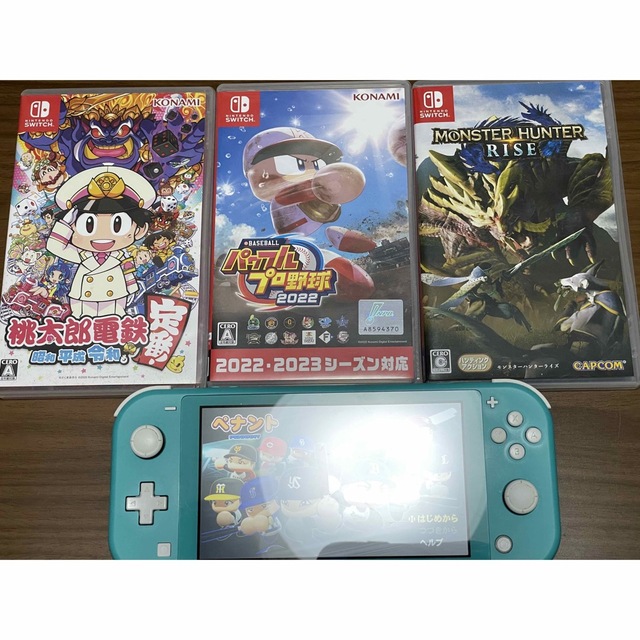 ニンテンドースイッチライト+ 桃鉄 パワプロ2022 モンハン セット 激安