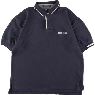 トミーヒルフィガー(TOMMY HILFIGER)の古着 トミーヒルフィガー TOMMY HILFIGER 半袖 ポロシャツ メンズL ヴィンテージ /eaa327289(ポロシャツ)