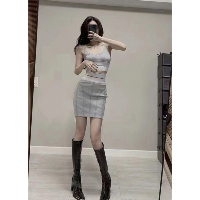 新品Alexanderwang ブラトップ ミニスカートセット ロングスカート