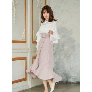 ハーリップトゥ(Her lip to)のherlipto  Double Belted Tweed Wrap Skirt(ロングスカート)